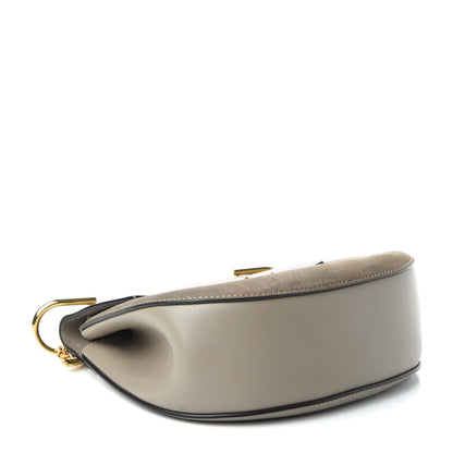 Chloe Suede Smooth Calfskin Drew Shoulder Bag Motty Grey 4 of 11