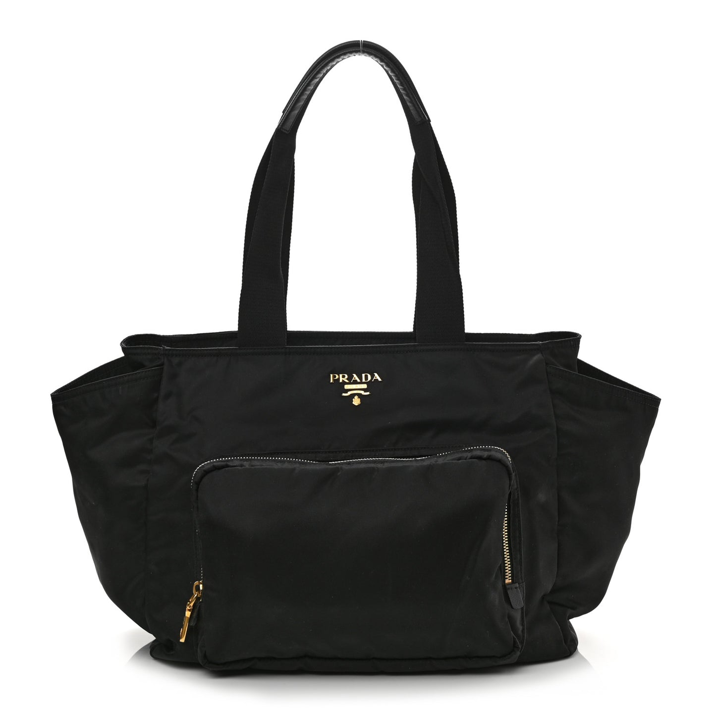 Nylon Vela Baby Bag Black