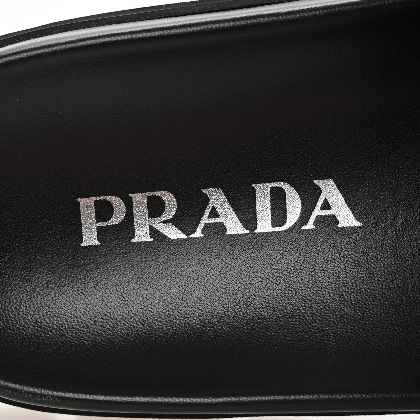 Nappa Soft Padded Triangle Slide Sandals 36.5 Black
