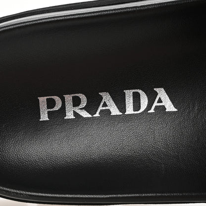 Prada Nappa Soft Padded Triangle Slide Sandals 36.5 Black 8 of 9
