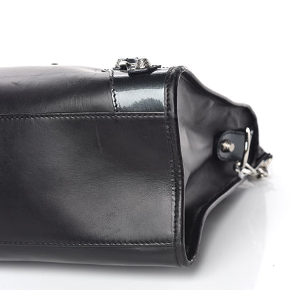 Balenciaga Smooth Calfskin Metallic Patent Giant 12 Silver Hardware City Black Gris 12 of 21