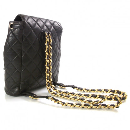 Chanel Lambskin Quilted Backpack Black 3 of 12
