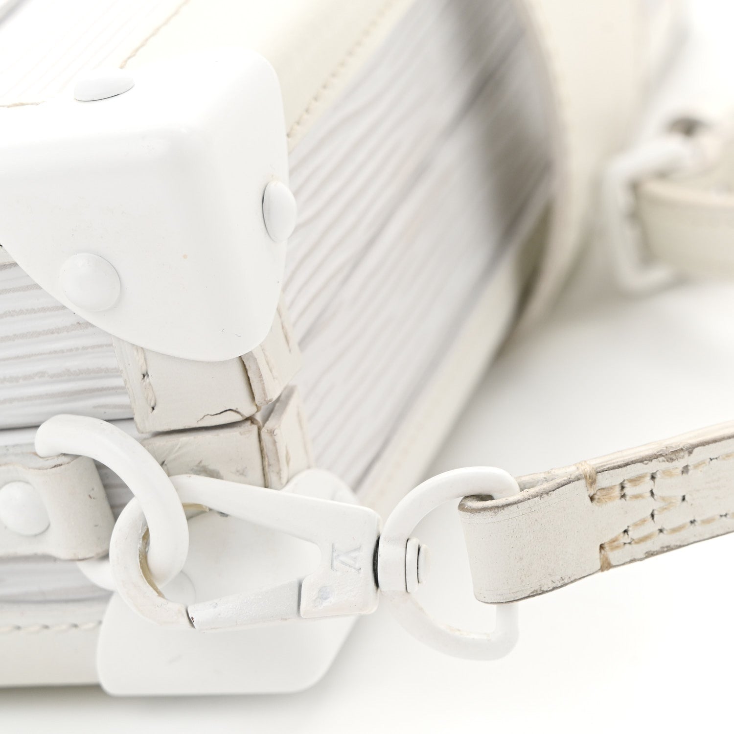 Louis Vuitton Epi Monochrome Petite Malle White 11 of 14