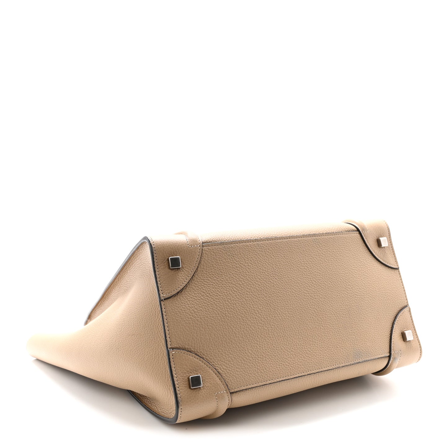 Drummed Calfskin Mini Luggage Dune