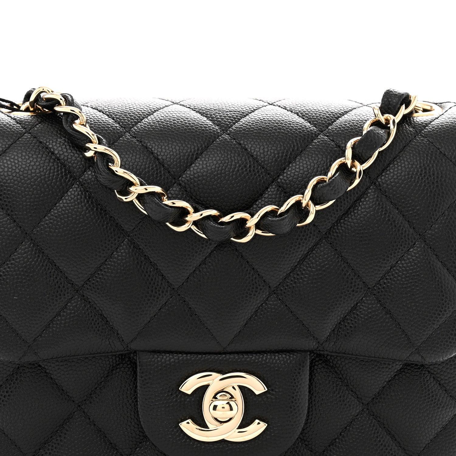 Chanel Caviar Quilted Mini Square Flap Black 8 of 10