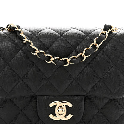Chanel Caviar Quilted Mini Square Flap Black 8 of 10