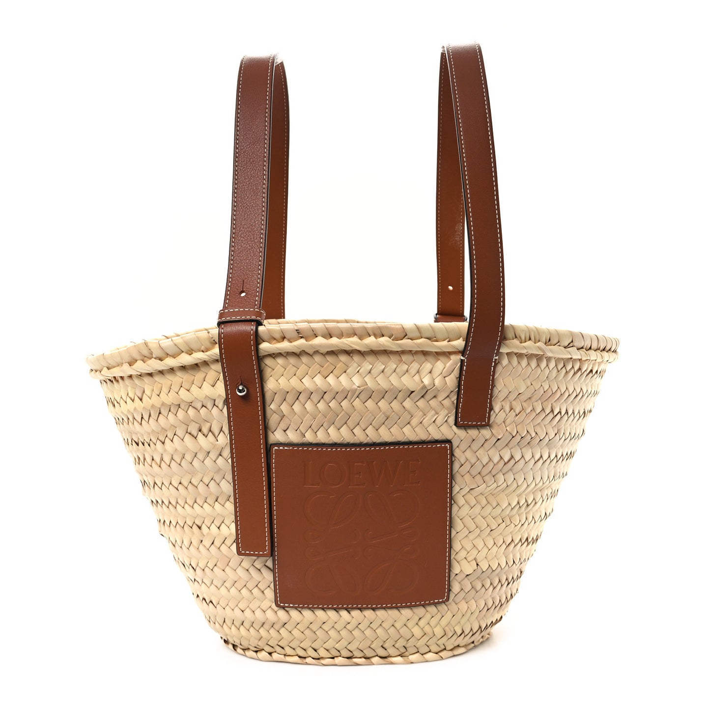 Raffia Basket Tote Bag Natural Tan