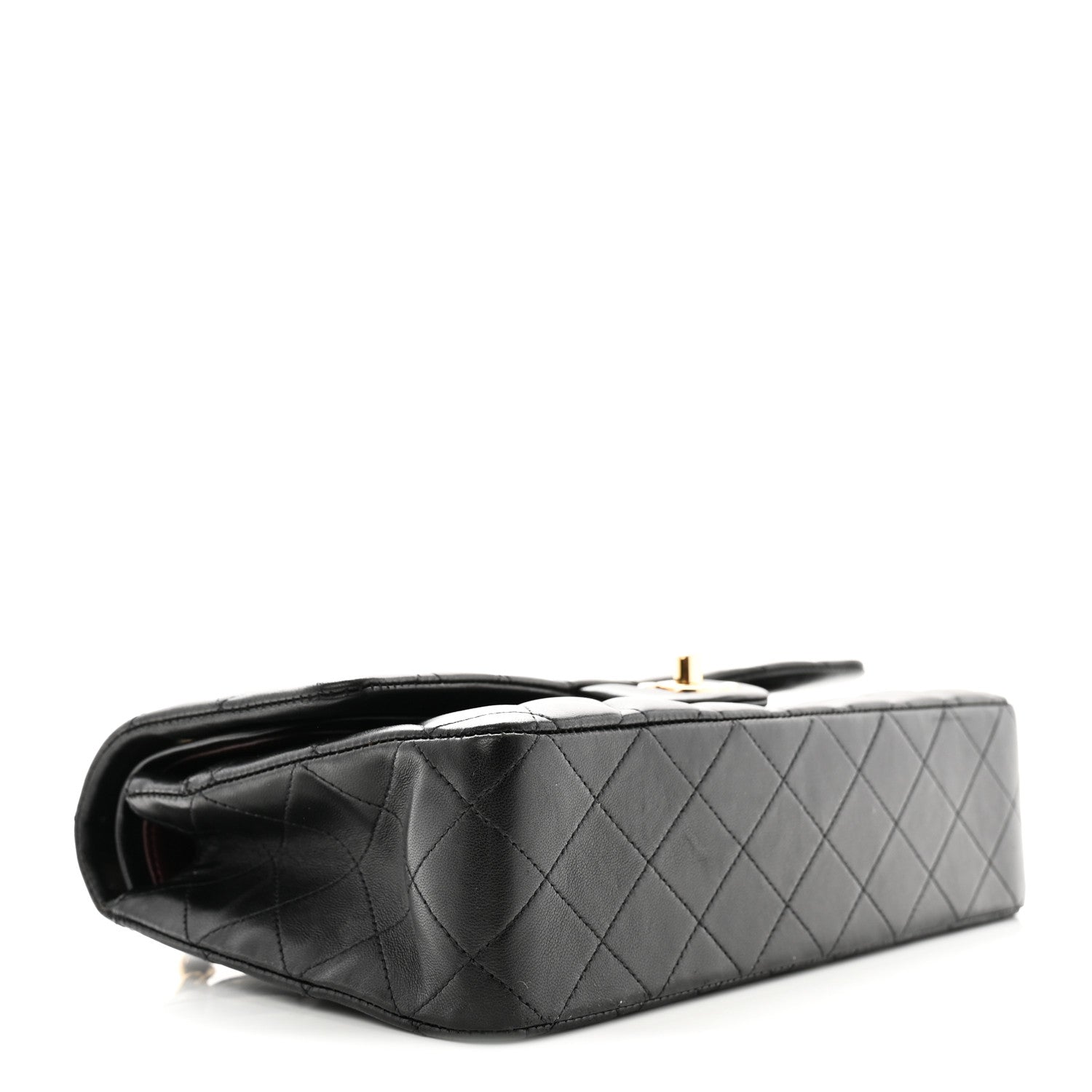 Chanel Lambskin Quilted Medium Double Flap Black 4 of 11