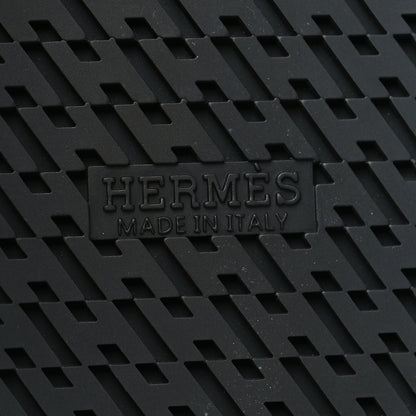 Hermes Calfskin Womens Chypre Sandals 39 Black 7 of 9