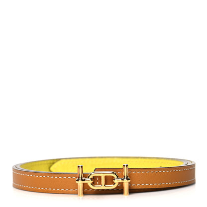 Hermes Swift Epsom 13mm Ancre Belt 85 Sesame Lime 1 of 3