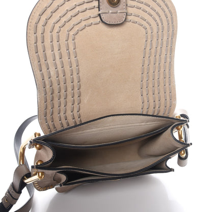 Chloe Suede Braided Small Hudson Shoulder Bag Motty Grey 5 of 7