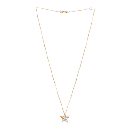 Chanel 18K Yellow Gold Diamond Small Comete Geode Pendant Necklace 3 of 4