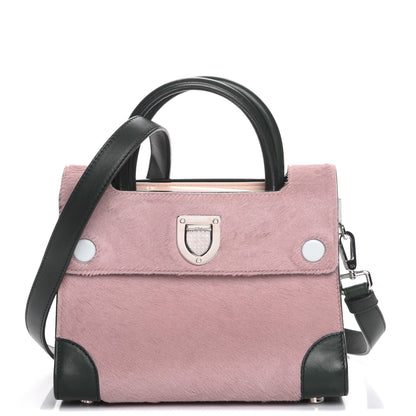 Christian Dior Calf Hair Calfskin Tri-Color Mini Diorever Flap Pink 1 of 8