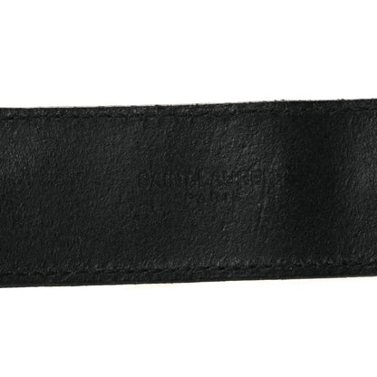 Saint Laurent Calfskin Chain Rider Belt S Black 5 of 7