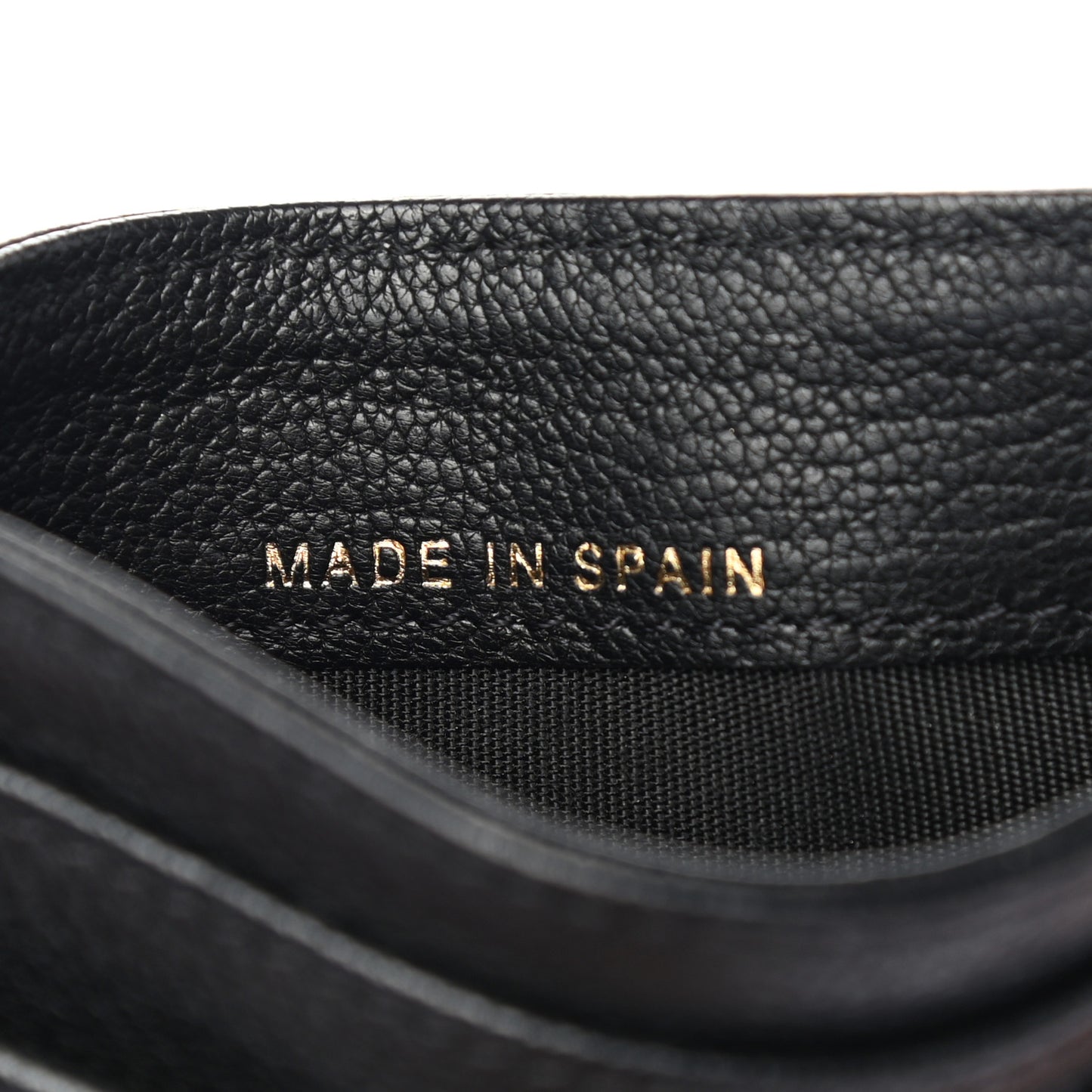 Calfskin CC Card Holder Black