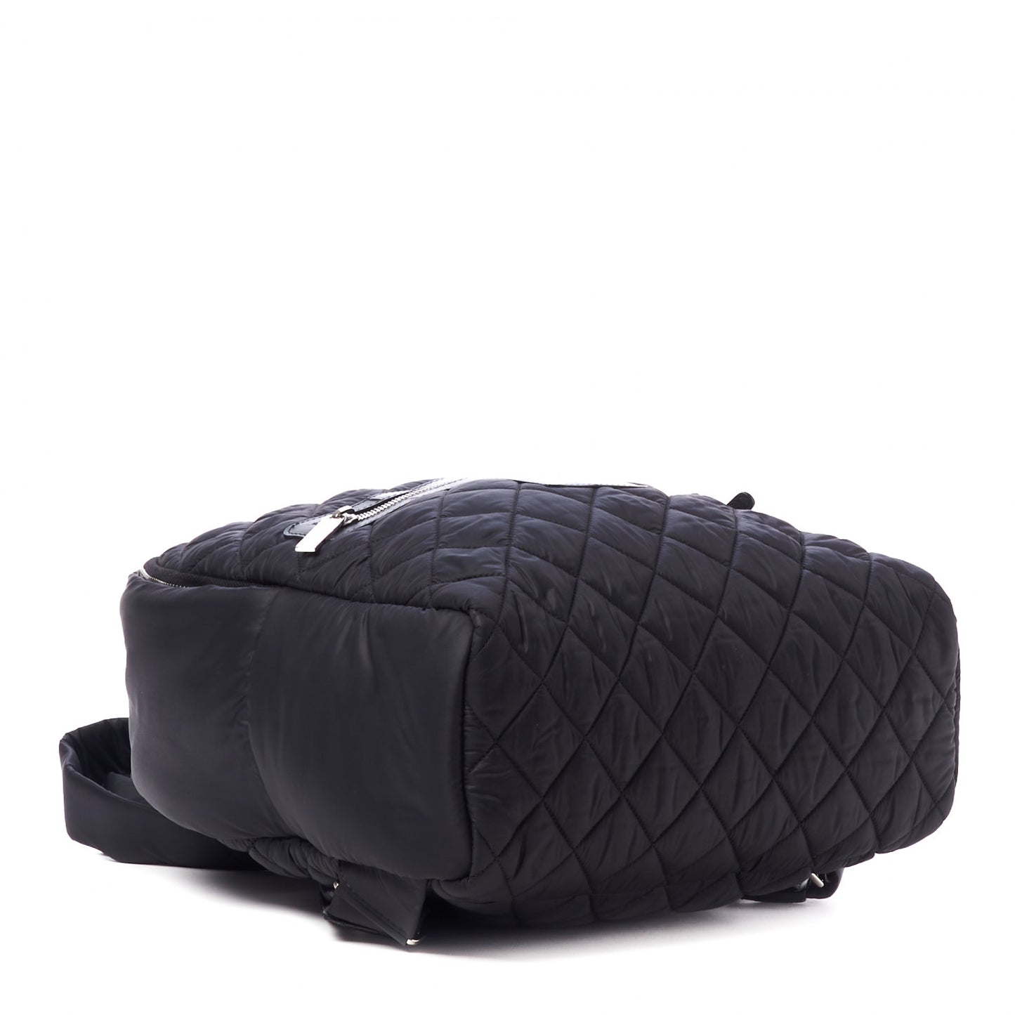 Nylon Quilted Coco Cocoon Backpack Black