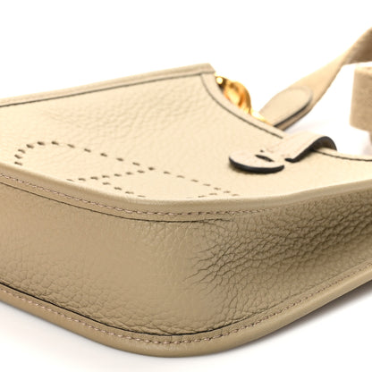 Hermes Taurillon Clemence Evelyne TPM Beige Marfa 10 of 11