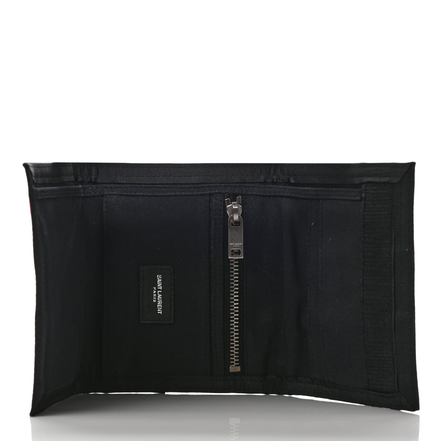 Saint Laurent Canvas American Flag Print Buffalo Compact Wallet 5 of 7