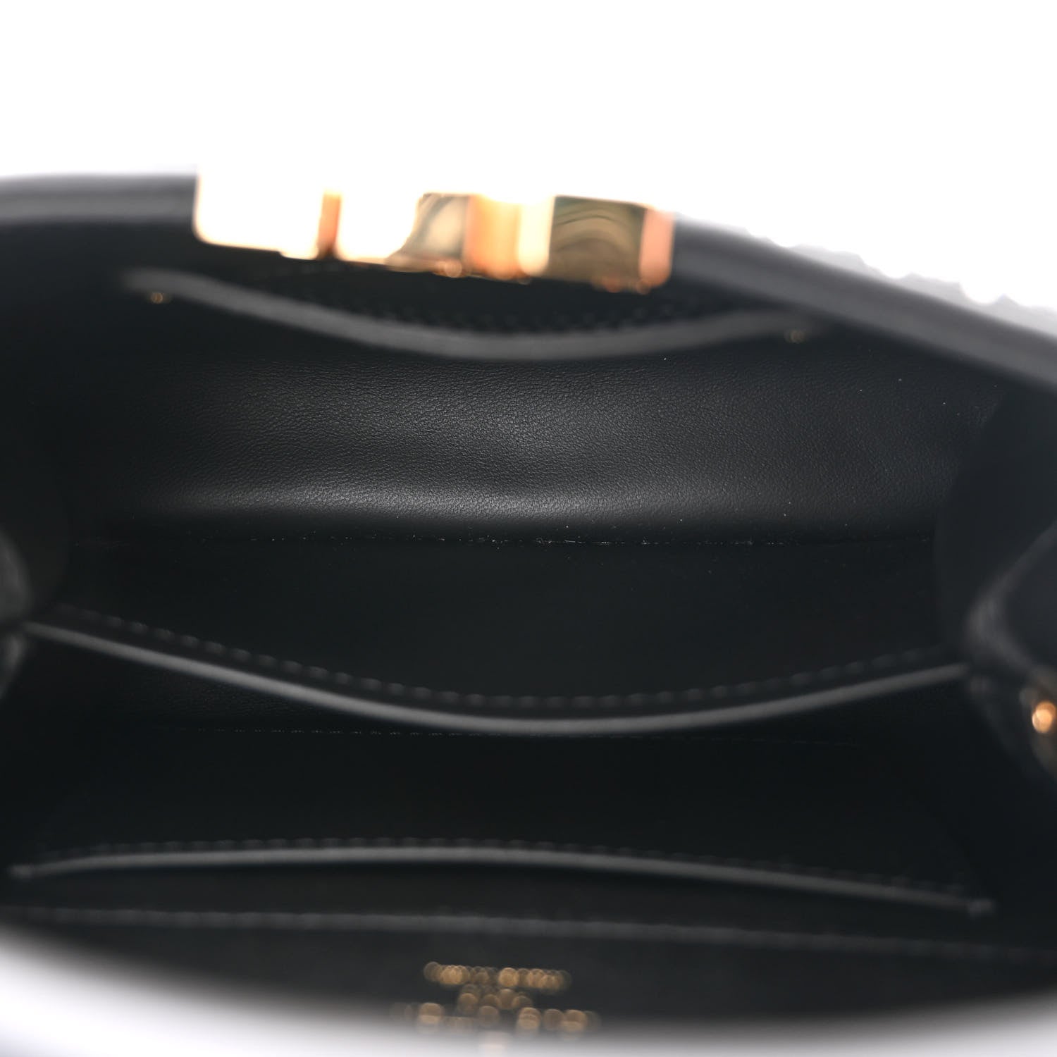 Louis Vuitton Bead Satin Embroidered Mini Capucines Black 5 of 9