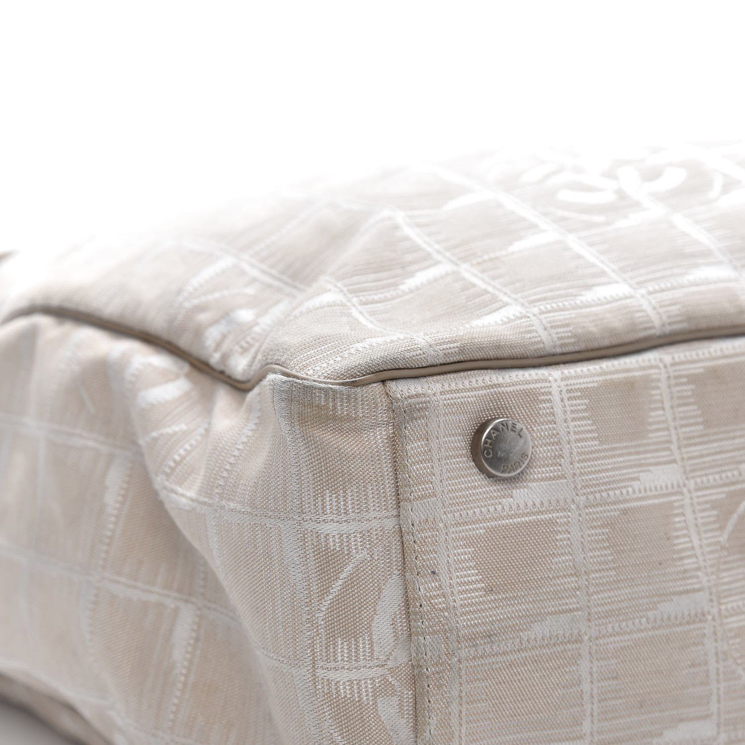 Chanel Nylon Medium Travel Tote Beige 16 of 22