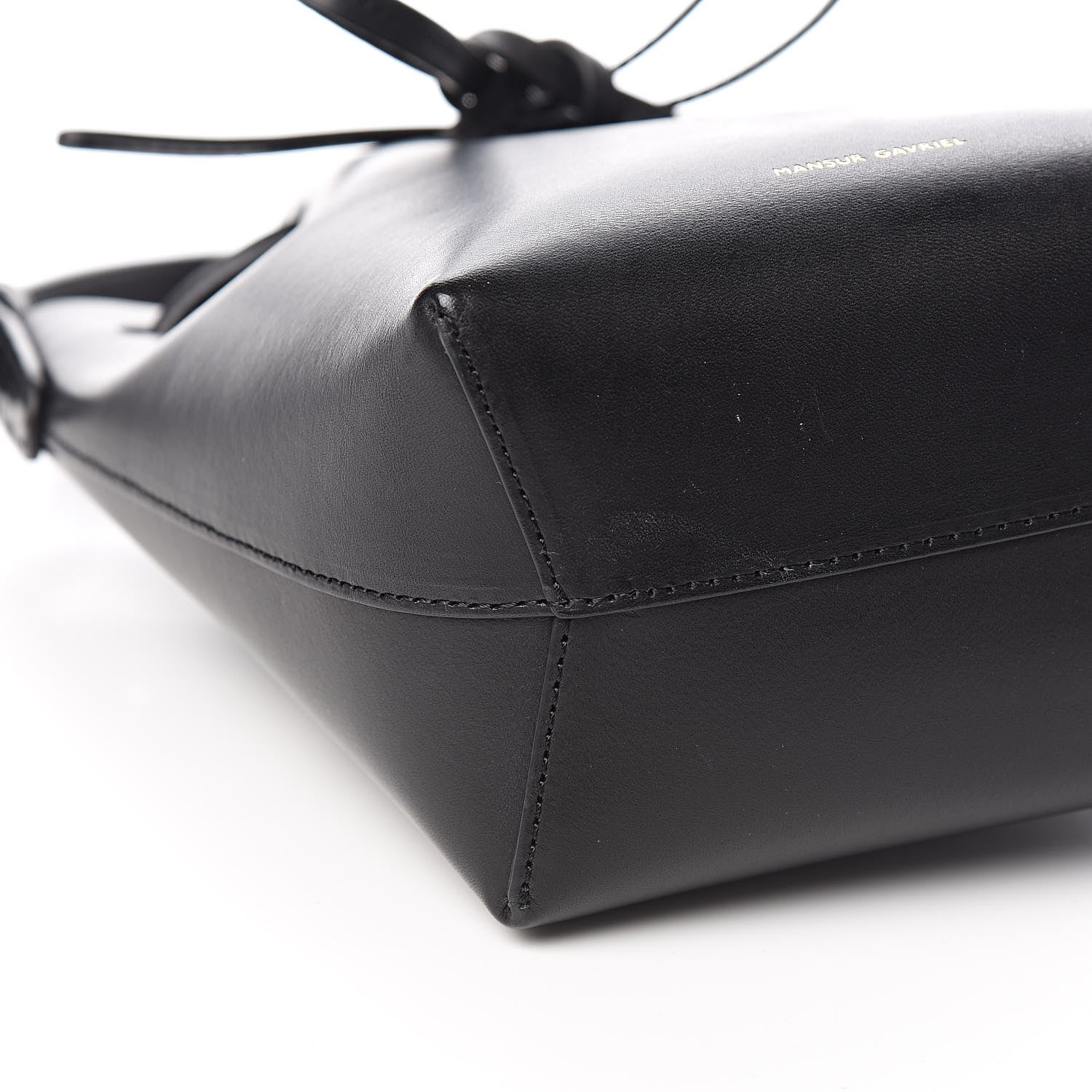 Mansur Gavriel Calfskin Mini Mini Bucket Bag Black Flamma 8 of 9