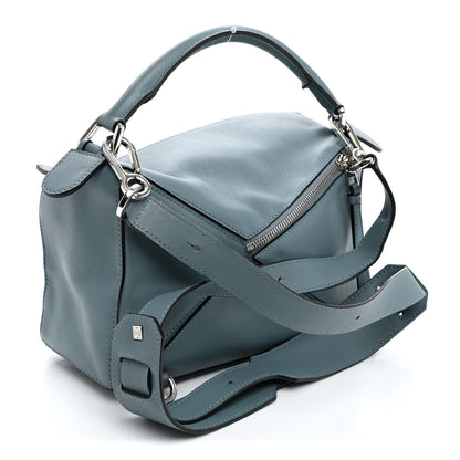 Loewe Calfskin Small Puzzle Bag Stone Blue 3 of 9