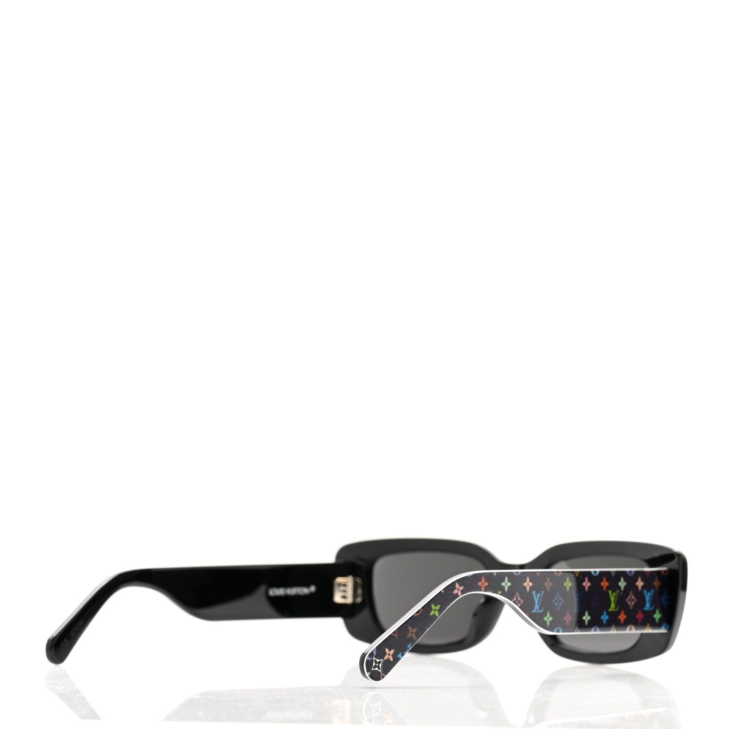 Louis Vuitton LV X TM Acetate Monogram Multicolor Sunglasses Z2709W Black 4 of 7
