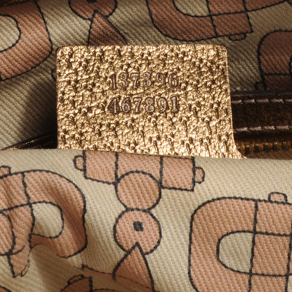 Gucci Monogram Medium Jolicoeur Tote Metallic 7 of 8