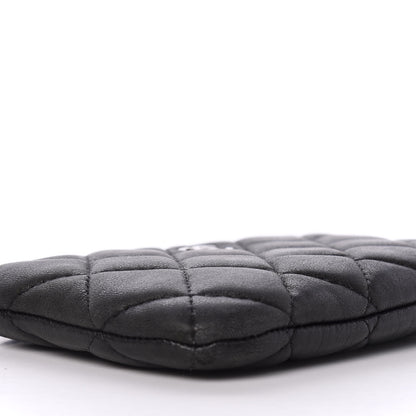 Chanel Lambskin Quilted Small Cosmetic Case Black 8 of 10
