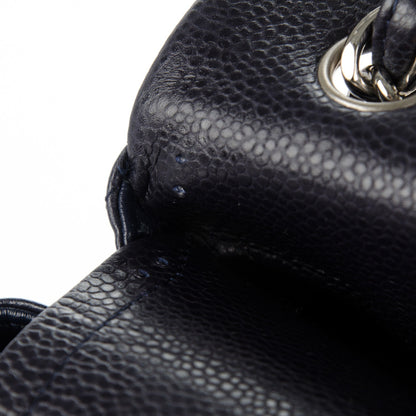 Chanel Caviar Quilted Jumbo Double Flap Navy Blue 10 of 10
