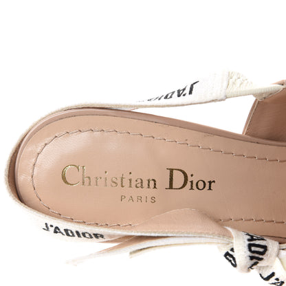Christian Dior Patent Ribbon J'Adior Slingback 100mm Pumps 39 Nude 8 of 10