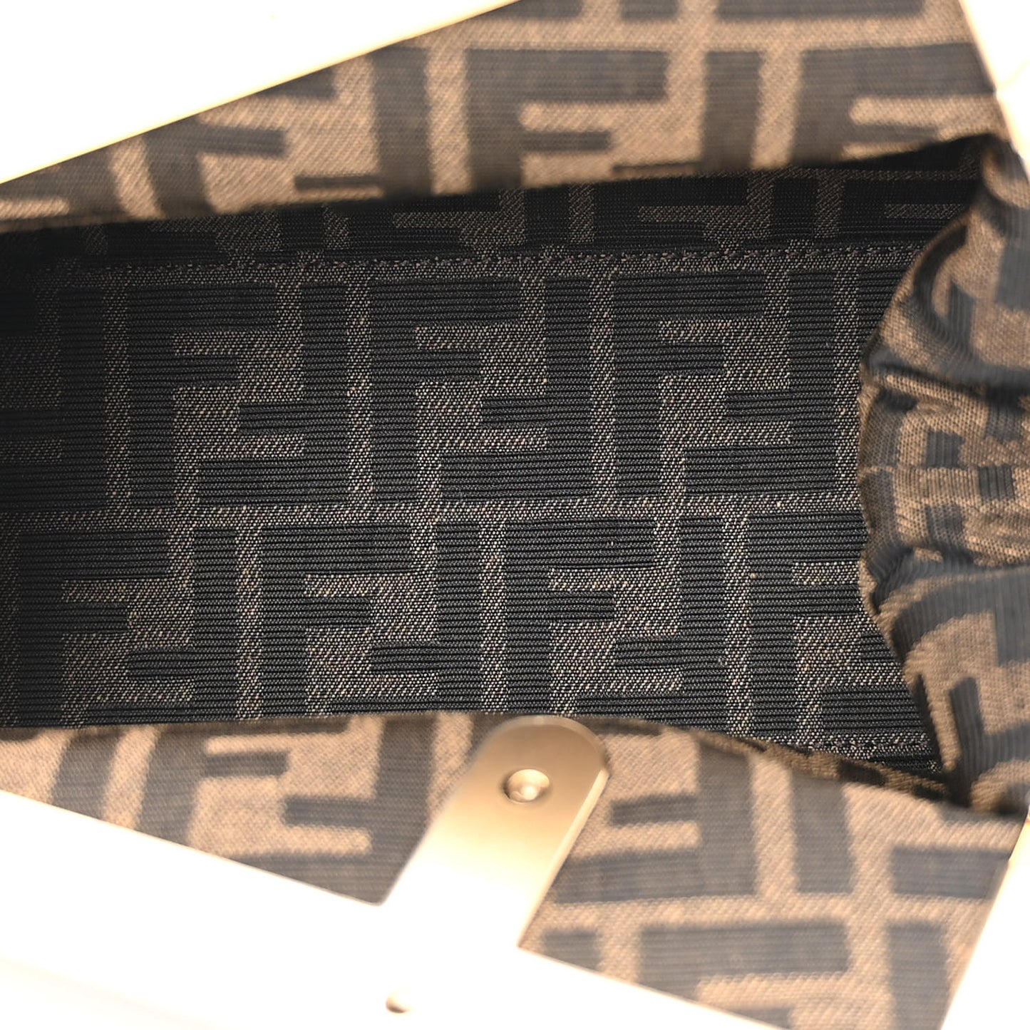 Shiny Nappa Small Fendi First Caramello