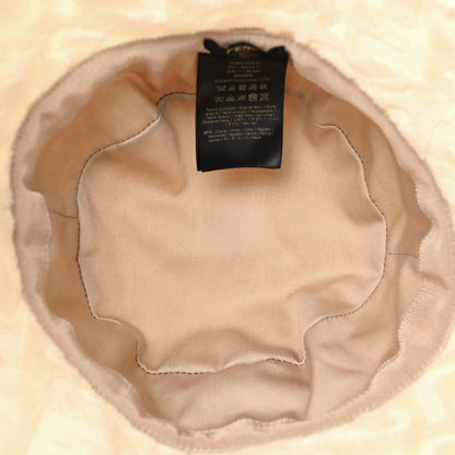 Fendi Terrycloth Karligraphy Embroidered Bucket Hat M White 7 of 8