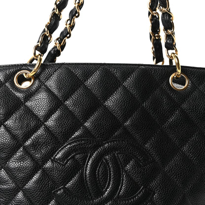 Chanel Caviar Quilted Petit Timeless Tote PTT Black 8 of 10