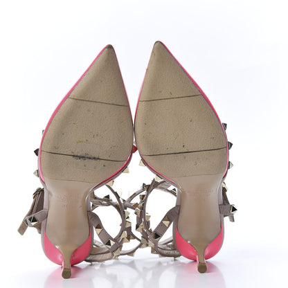 Valentino Garavani Patent Rockstud Ankle Strap 65mm Pumps 36.5 Peony Poudre 5 of 8