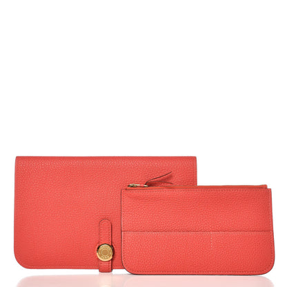Hermes Togo Dogon Duo Wallet Capucine 8 of 8