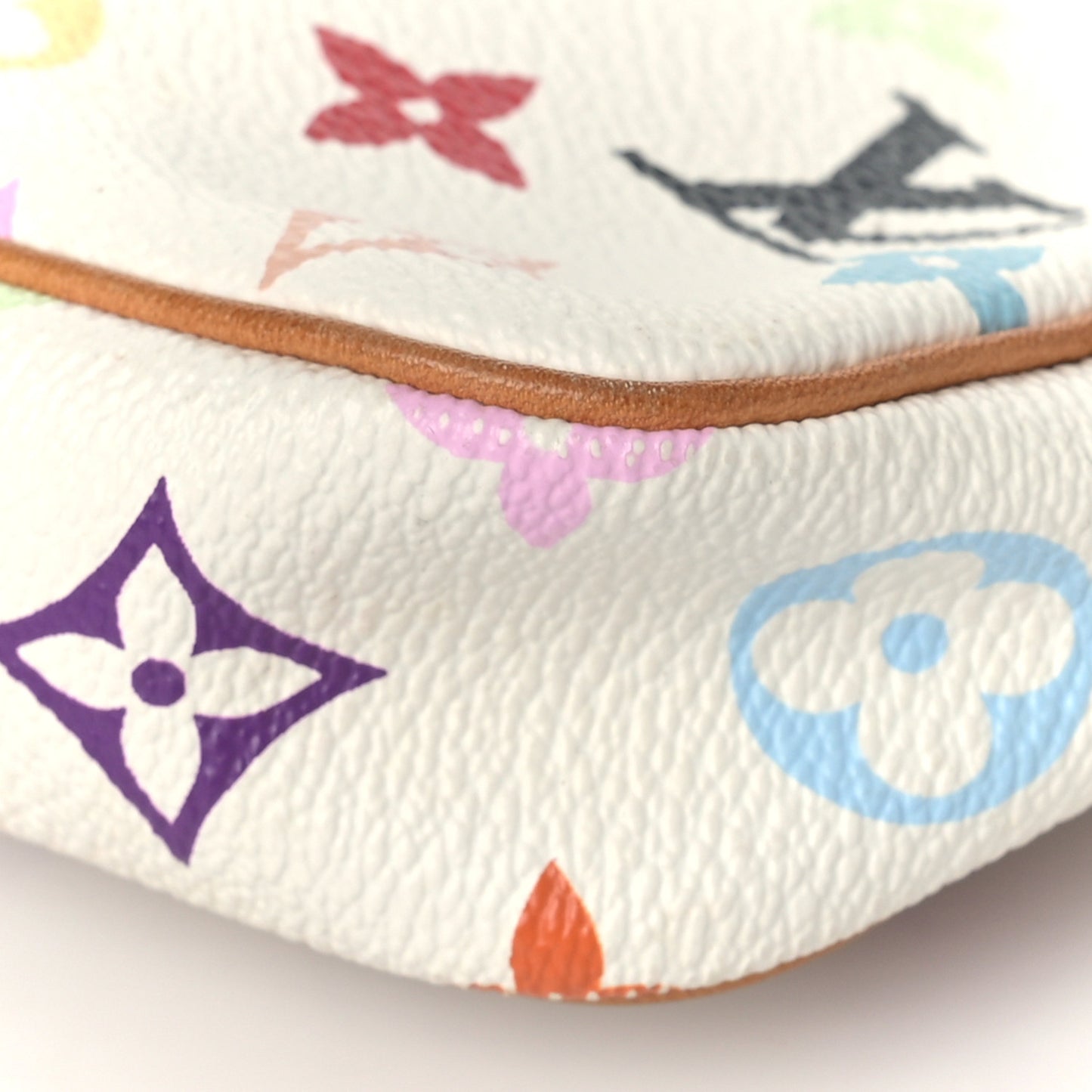 Monogram Multicolor Pochette Accessories White