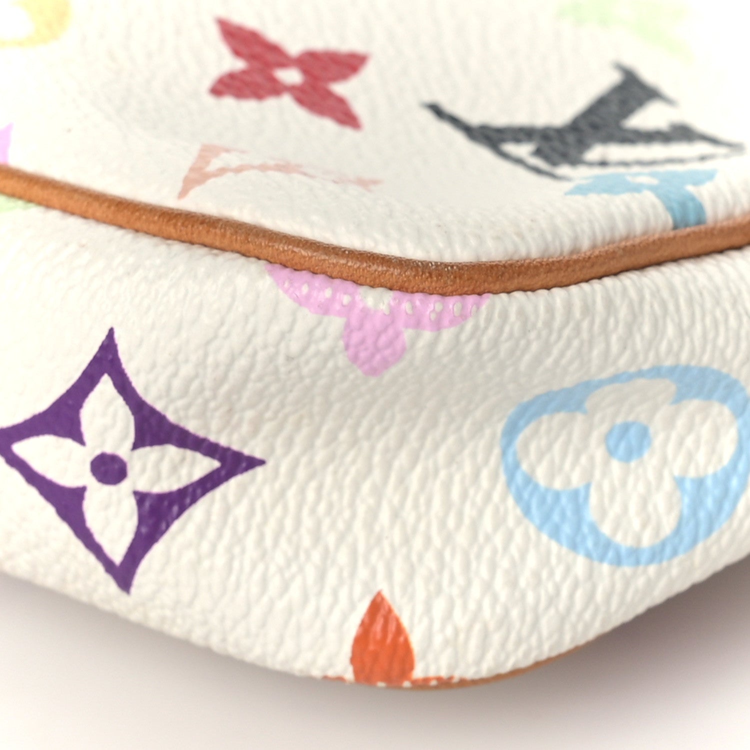 Louis Vuitton Monogram Multicolor Pochette Accessories White 9 of 9
