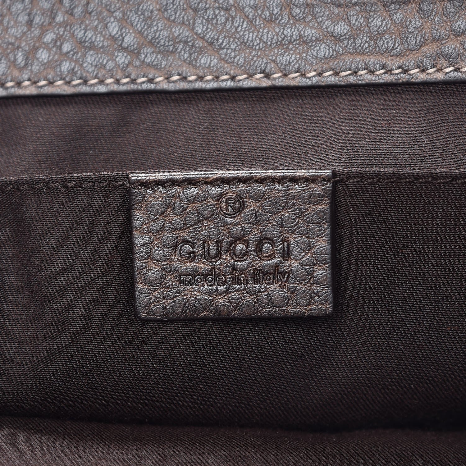 Gucci Guccissima New Pelham Clutch Dark Brown 6 of 8