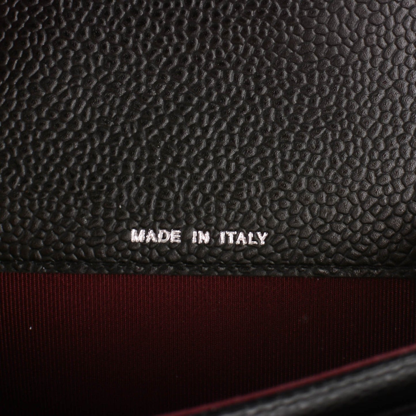 Caviar Quilted Flap Card Holder Black