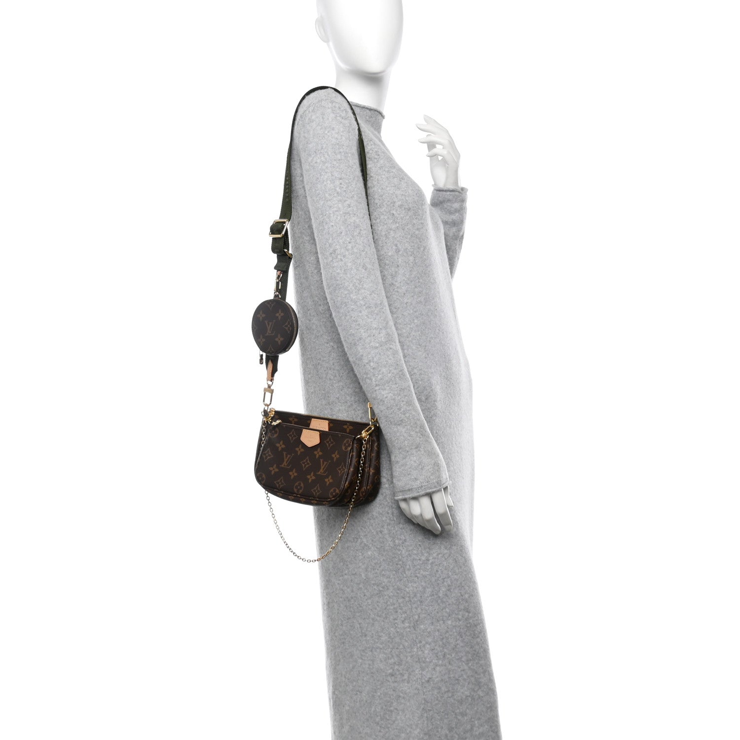 Louis Vuitton Monogram Multi Pochette Accessories Kaki 2 of 12