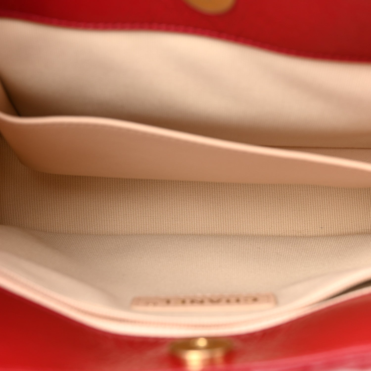 Chanel Shiny Crumpled Calfskin Quilted Wavy CC Hobo Red 5 of 10