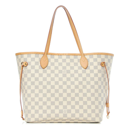 Louis Vuitton Damier Azur Neo Neverfull MM Rose Ballerine 1 of 8