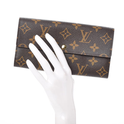 Louis Vuitton Monogram Leopard Sarah Wallet Blanc Corail 2 of 9