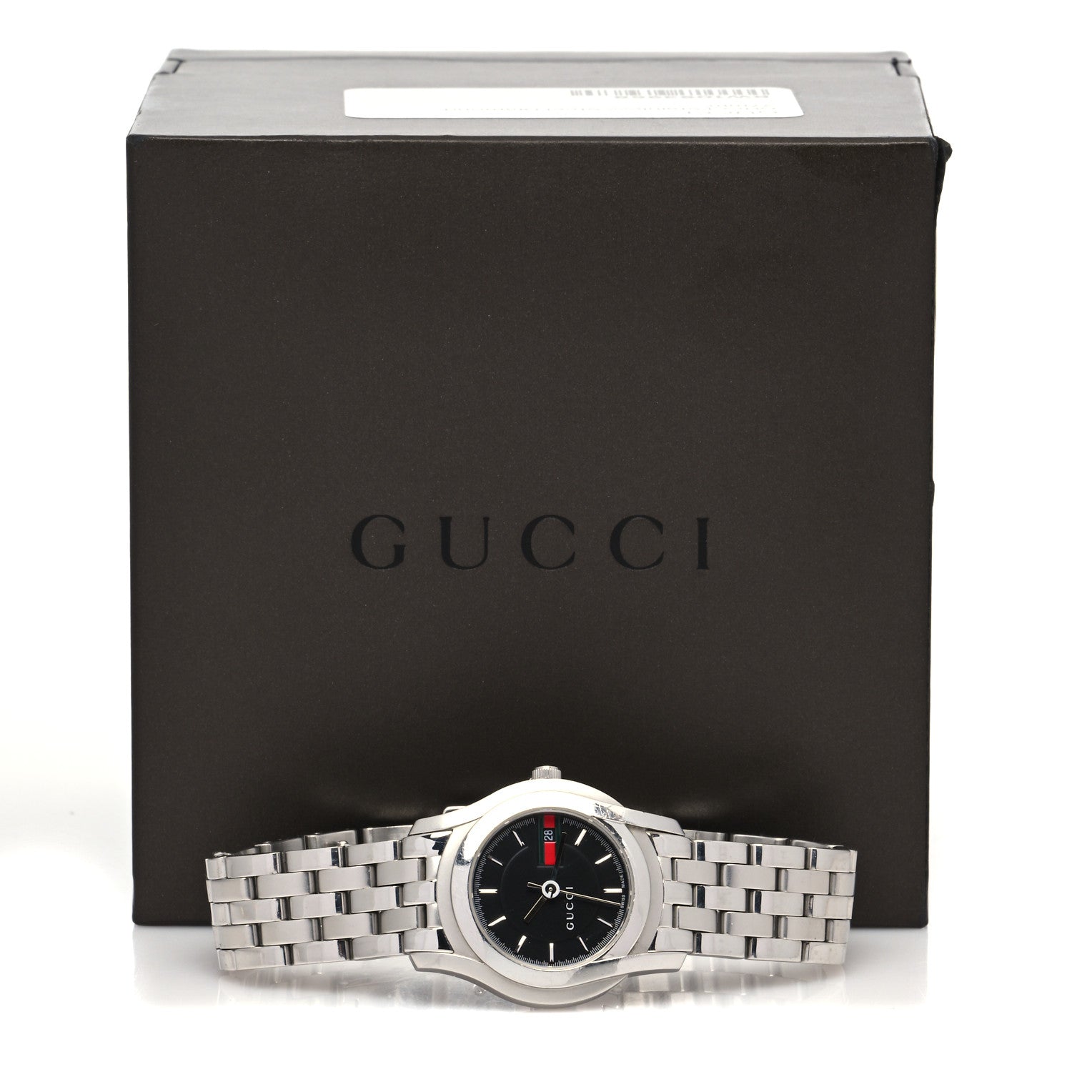 Gucci Stainless Steel 27mm 5500L Quartz Watch Black 5 of 5