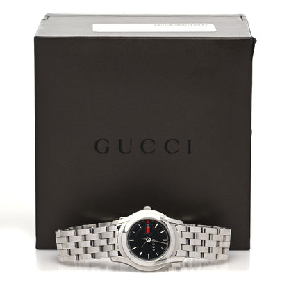 Gucci Stainless Steel 27mm 5500L Quartz Watch Black 5 of 5