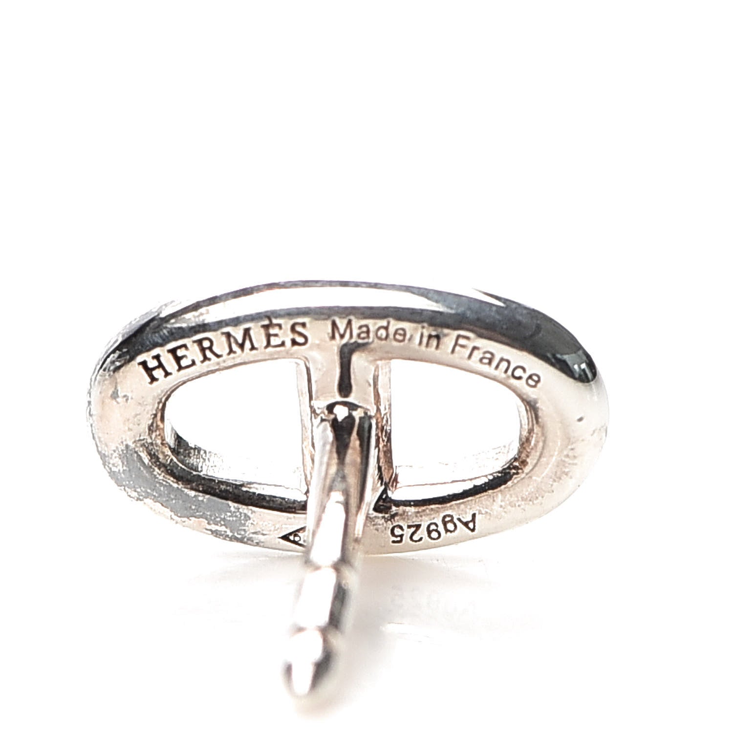 Hermes Sterling Silver TPM Farandole Earrings 4 of 5