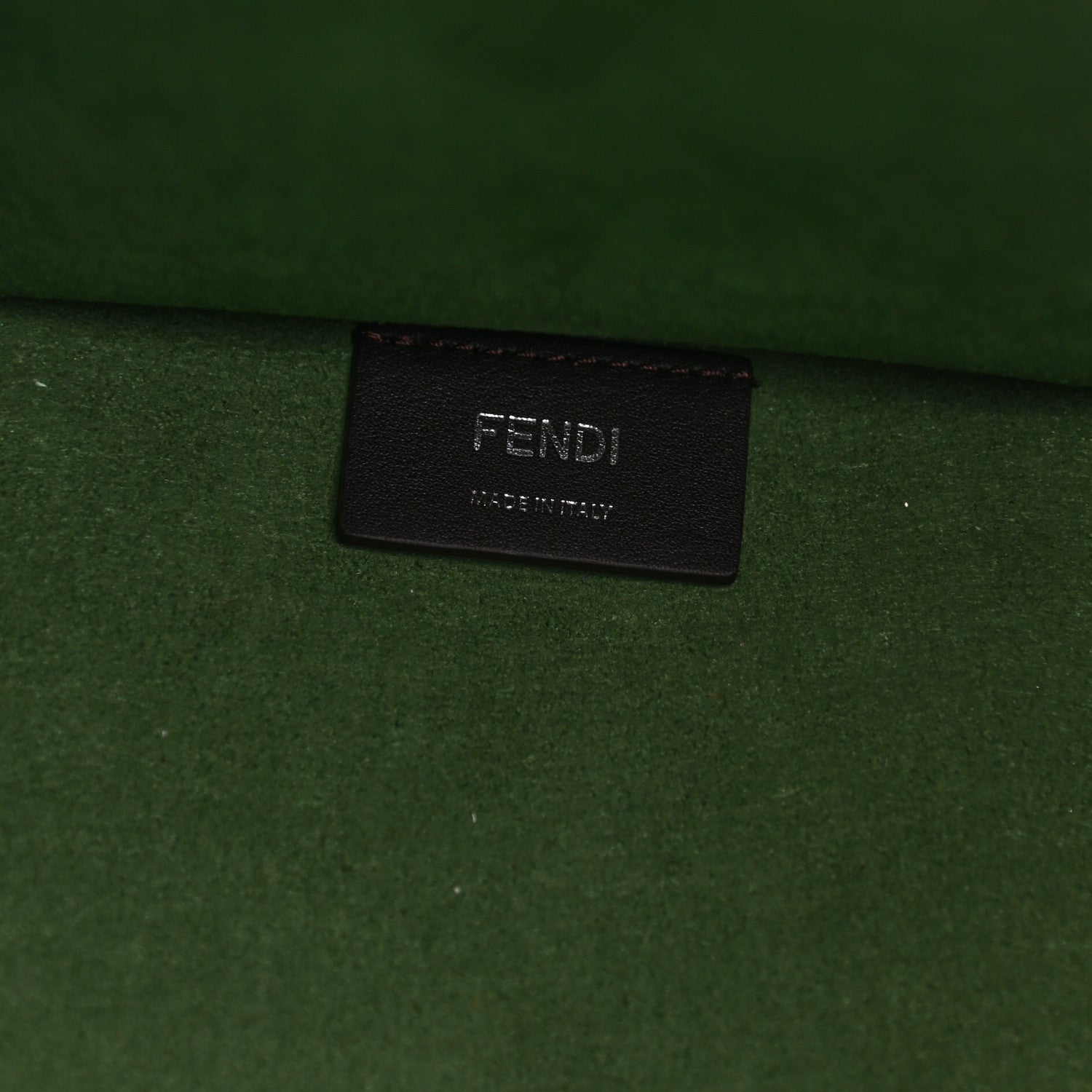 Fendi Vitello Cher Plexiglass Logo Debossed Medium Fendi Sunshine Shopper Tote Verde Islanda 6 of 10