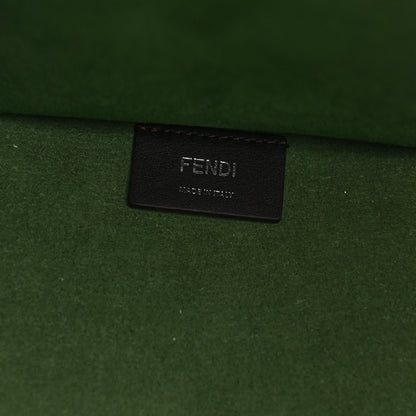 Fendi Vitello Cher Plexiglass Logo Debossed Medium Fendi Sunshine Shopper Tote Verde Islanda 6 of 10