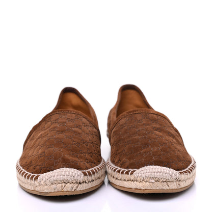 Gucci Suede Microguccissima Espadrilles 37.5 Nut Brown 2 of 16